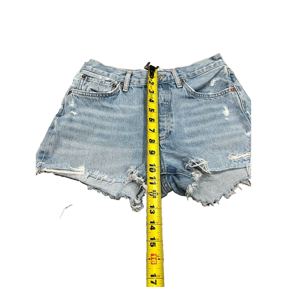 AGOLDE Parker Vintage Y2K Preppy Cut Off Short In Swapmeet Size 26 A003639 - Picture 4 of 10